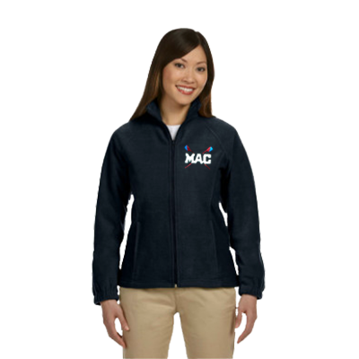 MAC Navy Fleece Jacket, Women's Full Zip