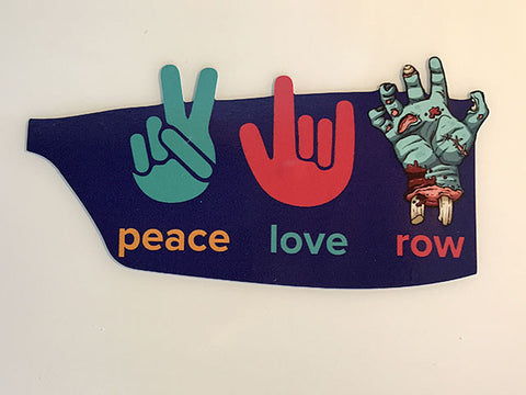PeaceLoveRow Sticker