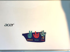PeaceLoveRow Sticker