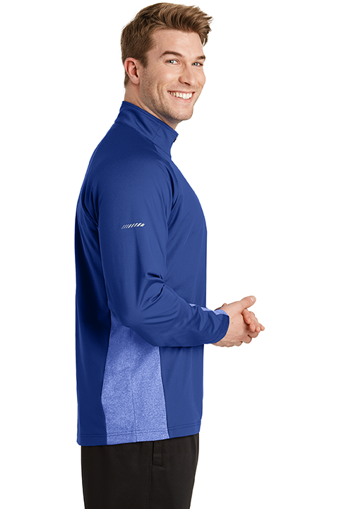 MAC Unisex Half-zip Royal Blue Stretch Pullover